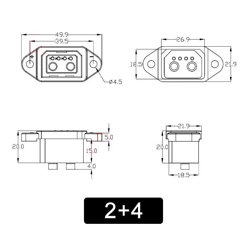 Electric Vehicle Charging Socket 24V IP Weatherproof 4 Electric Vehicle Charging Socket 24V IP Weatherproof - Image 4