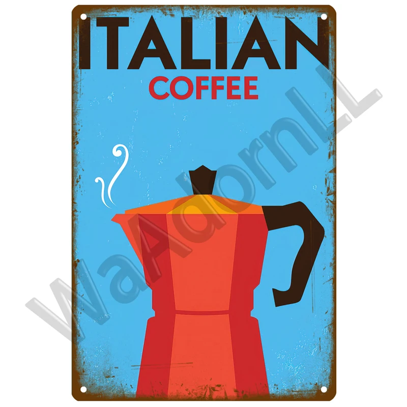 Coffee Themed Tin Sign Collection 20x30 cm 19 Coffee Themed Tin Sign Collection 20x30 cm - Image 19