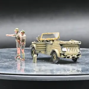 Vintage Military Off-Road Truck Model 1:72 6 S36e5a090e19a481b97a6daaacec08506S