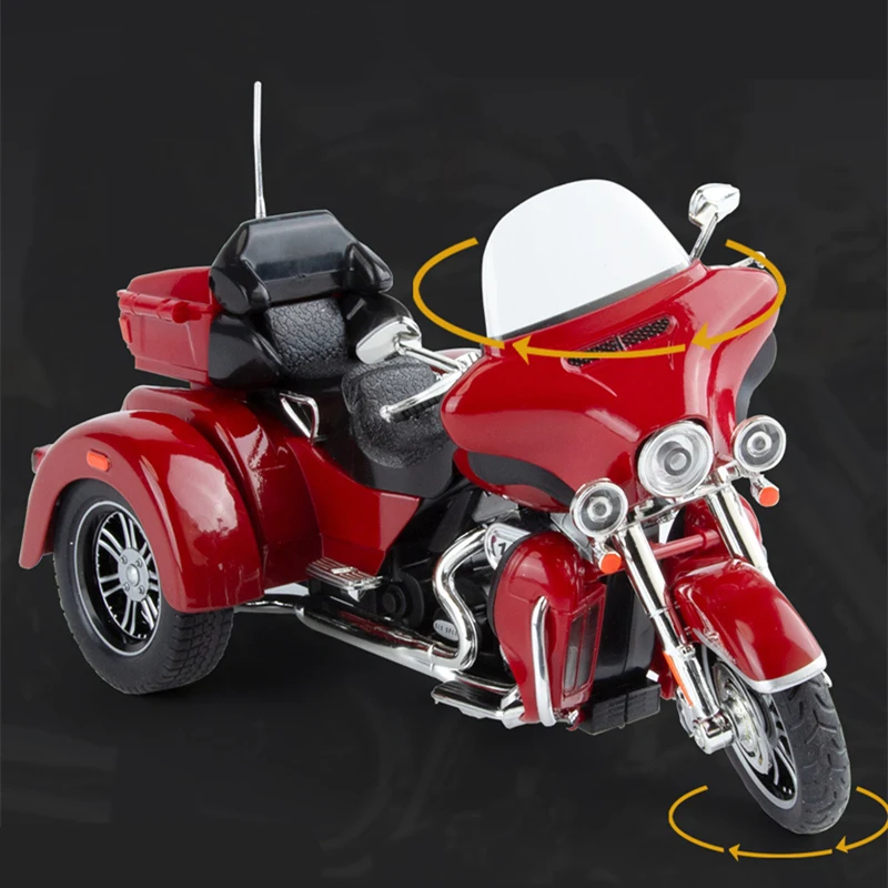 Vibrant Red 1:9 Diecast Motorcycle Model 4 Vibrant Red 1:9 Diecast Motorcycle Model - Image 4