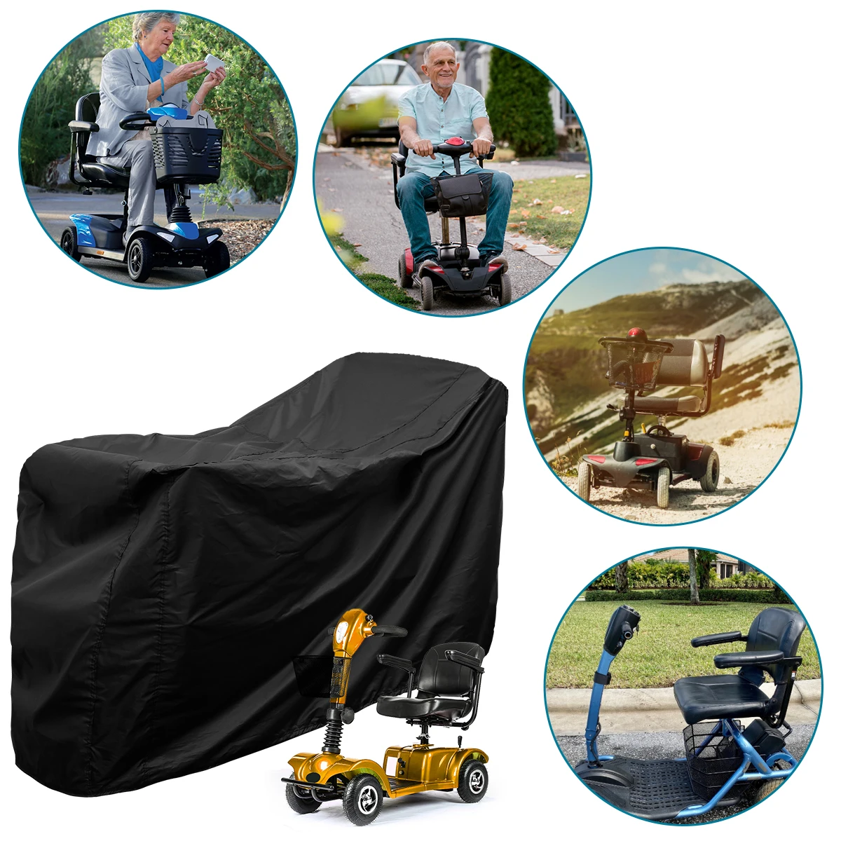 Outdoor Waterproof Mobility Scooter Cover 6 Outdoor Waterproof Mobility Scooter Cover - Image 6