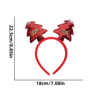 Festive Christmas Headband with Plush Bow 18 S382a936d28584e68b4379294f07b45c06
