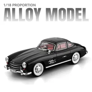White Mercedes-Benz 300SL 1:18 Diecast Model 14 S3865c0754959403abac9ce721f9f4075k 2
