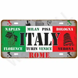 Retro Metal Sign Wall Art 15 x 30 cm 66 S38b9e38914674b1894b1de0cbfb0b499N