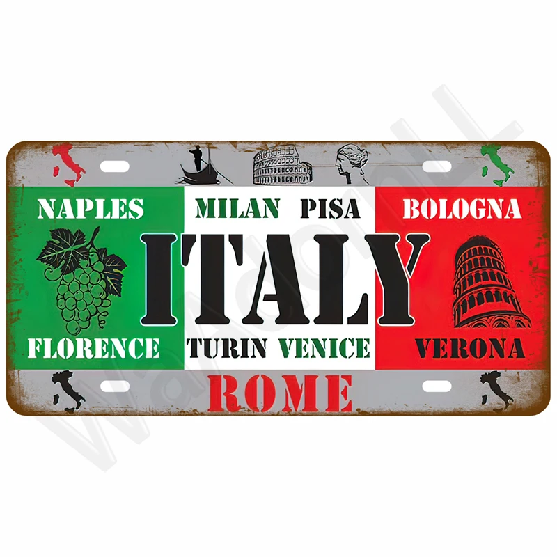 Retro Metal Sign Wall Art 15 x 30 cm 33 Retro Metal Sign Wall Art 15 x 30 cm - Image 33