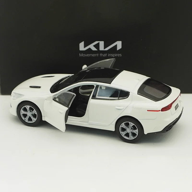 White and Red Kia Stinger Diecast Model 1/38 6 White and Red Kia Stinger Diecast Model 1/38 - Image 6