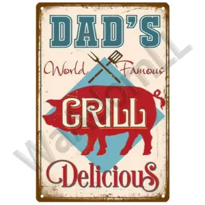 BBQ Zone Vintage Metal Tin Sign 20x30 cm 39 S39fd3506b0f344f2abaaf5d62d27bed3z