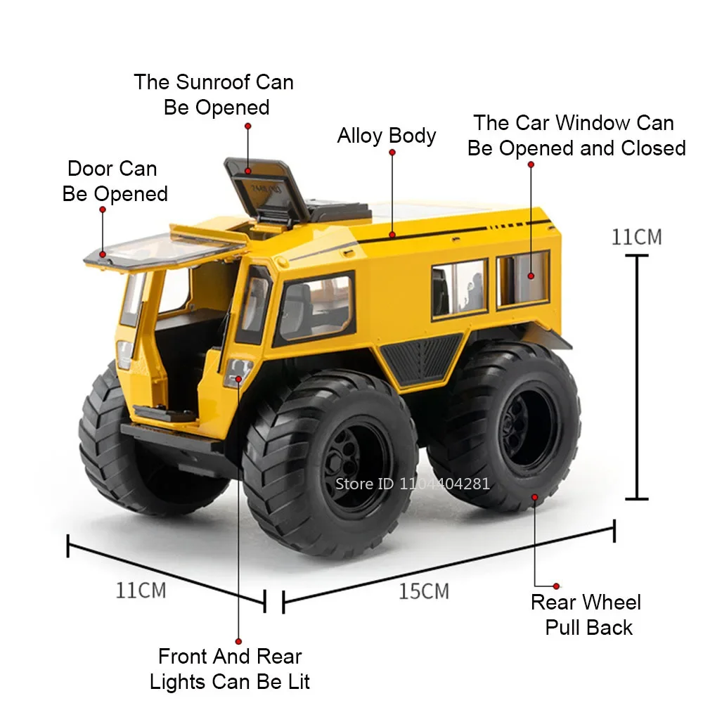 1/24 Alloy Off-Road Vehicle Model 2 1/24 Alloy Off-Road Vehicle Model - Image 2