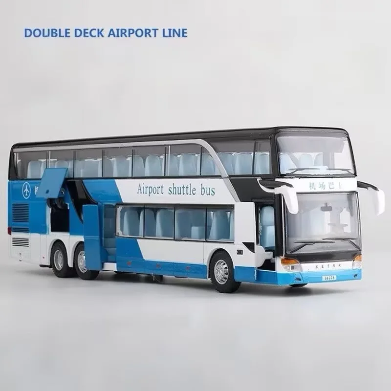 1:24 Scale Double-Decker Electric Bus Model 7 1:24 Scale Double-Decker Electric Bus Model - Image 7