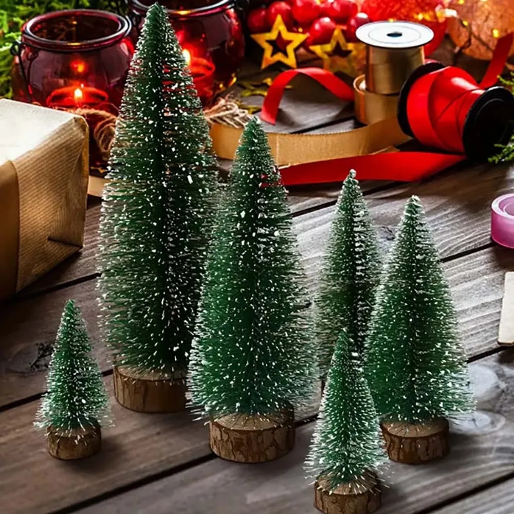 Mini Frosted Artificial Christmas Tree Collection 2 Mini Frosted Artificial Christmas Tree Collection - Image 2