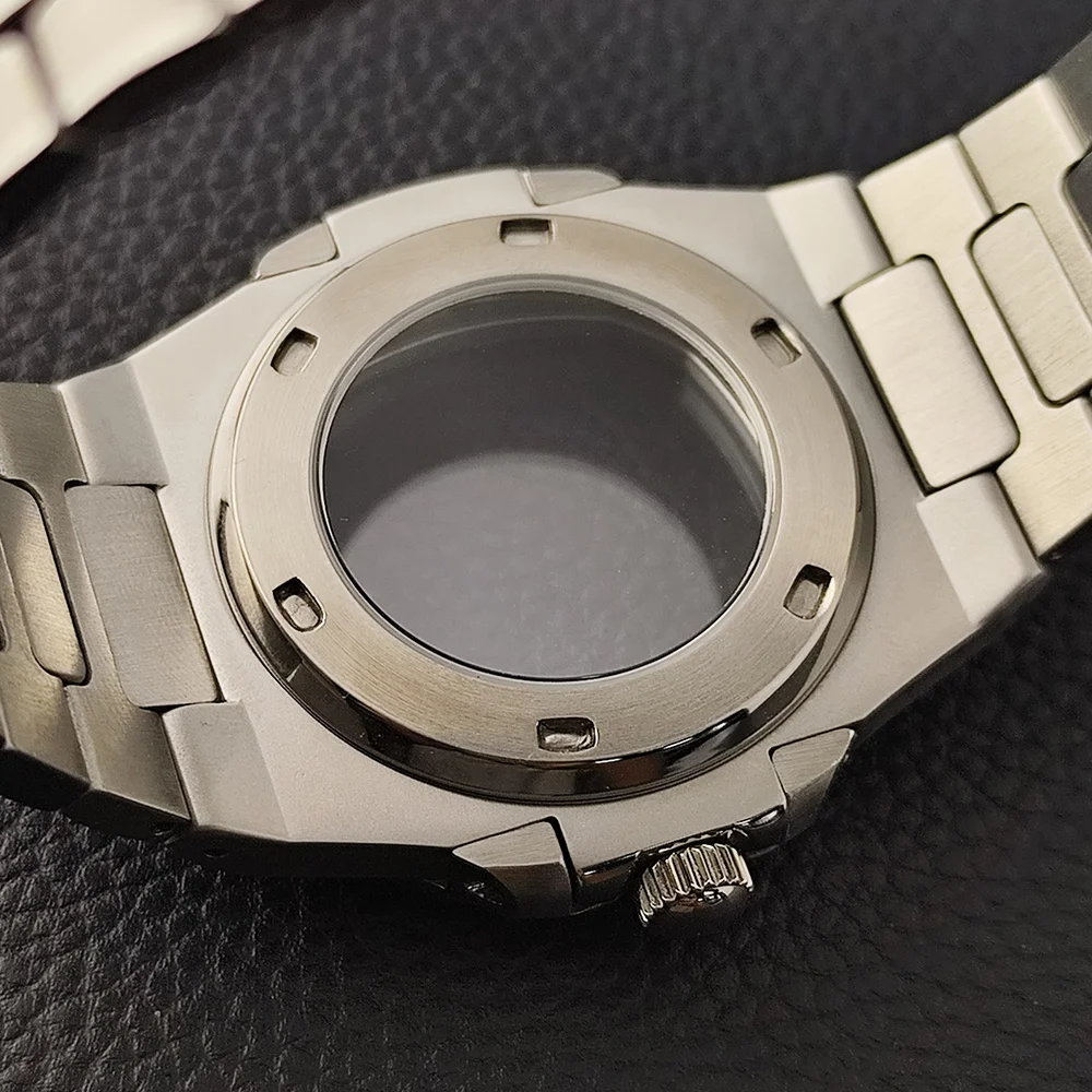 43mm Rose Gold Stainless Steel Watch Case 5 43mm Rose Gold Stainless Steel Watch Case - Image 5