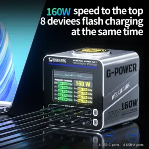 G-POWER 160W GaN Desktop Charger with 8 Ports 9 S3be6eab4e8094969b1a09f3377f0b9eab
