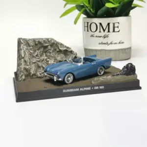 Vintage Blue Convertible Model Car 1/43 Scale 7 S3c08c69e9ff24fb6b7cd31a129e94d568