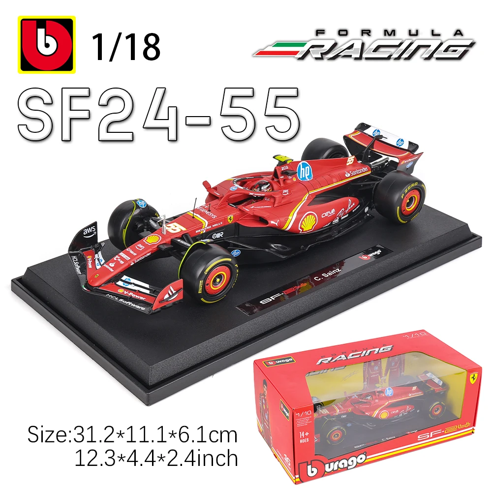 Ferrari SF24 1:18 Diecast Model in Collectible Display 8 Ferrari SF24 1:18 Diecast Model in Collectible Display - Image 8