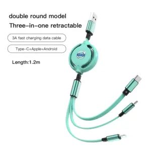 Black Retractable Multi-Device Charging Cable 17 S3ccfc97041454446bbfb33cabea1b49au