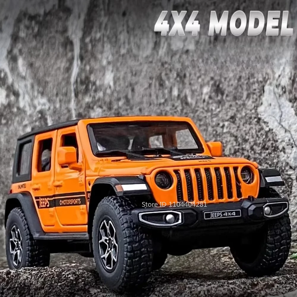1:32 Diecast Jeep Wrangler Rubicon Model 6 1:32 Diecast Jeep Wrangler Rubicon Model - Image 6