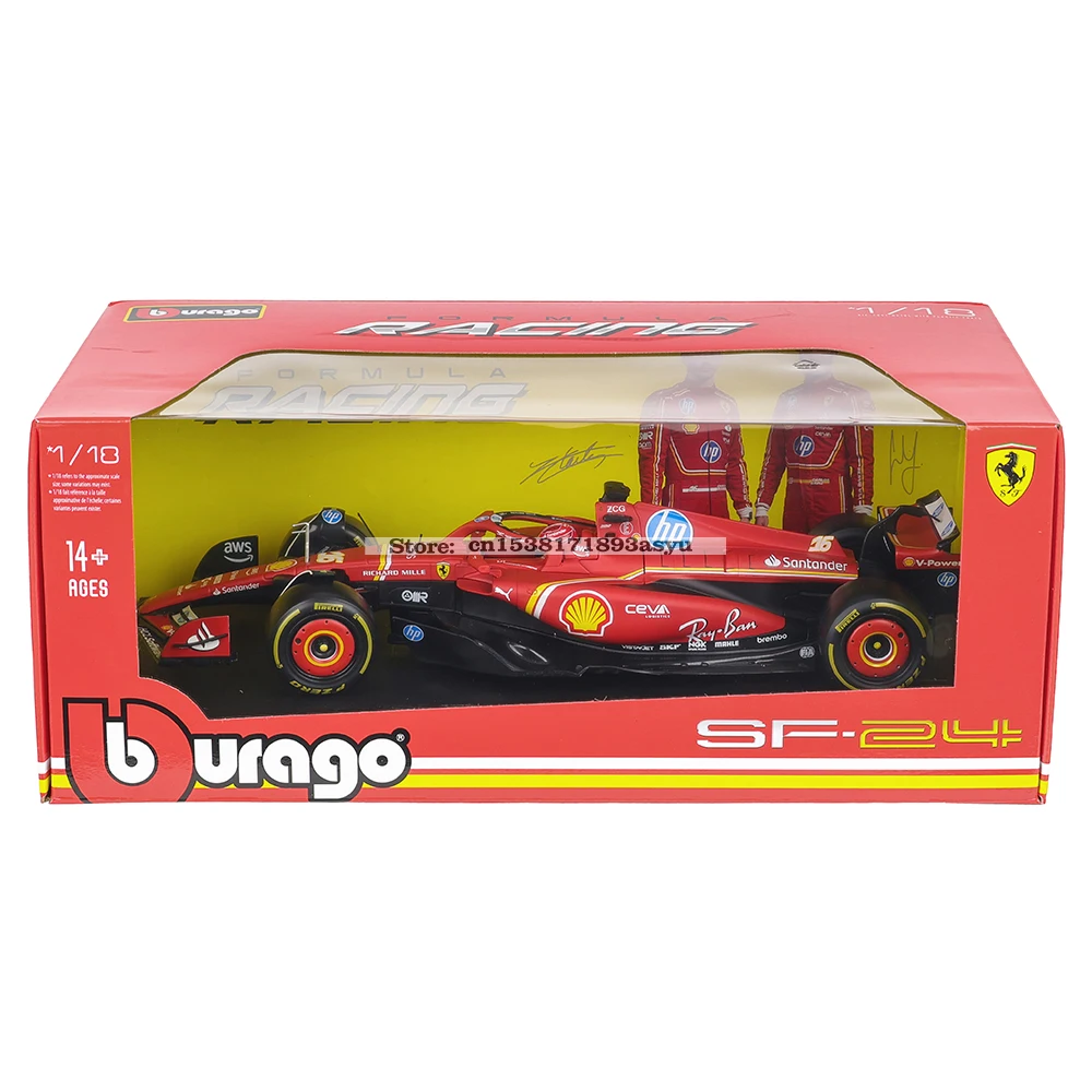Ferrari SF24 1:18 Diecast Model in Collectible Display 2 Ferrari SF24 1:18 Diecast Model in Collectible Display - Image 2