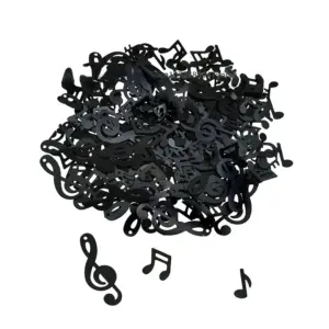 Black Musical Notes Confetti 15g