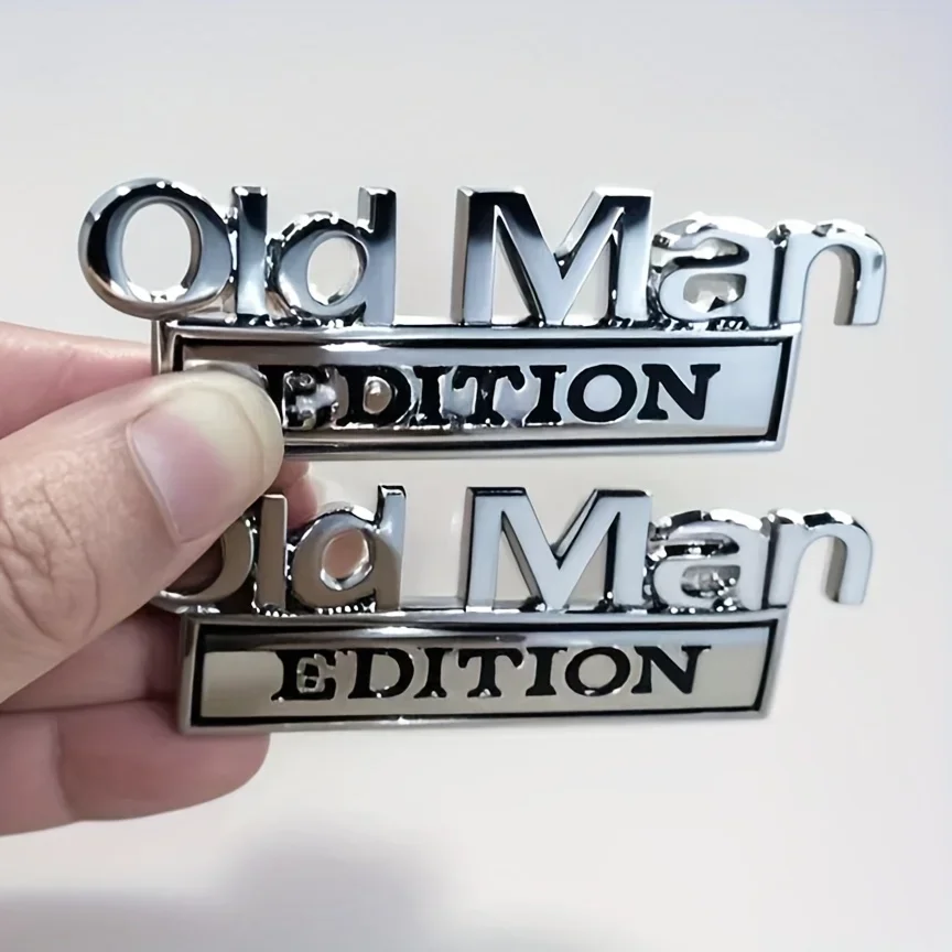 Old Man Edition Car Badge Badge 3 Old Man Edition Car Badge Badge - Image 3
