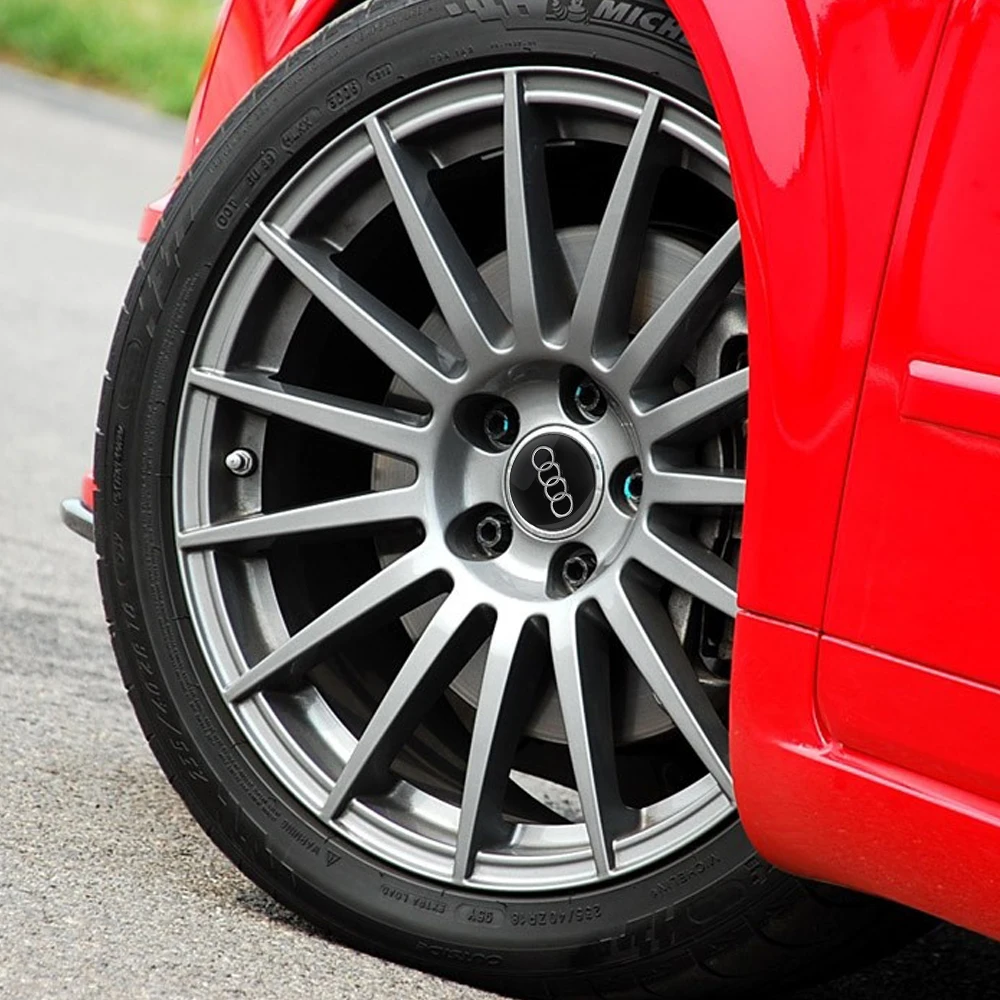 Vehicle Wheel Hub Caps Set for A1-A8, Q3-Q7 5 Vehicle Wheel Hub Caps Set for A1-A8, Q3-Q7 - Image 5