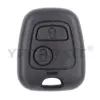 Black Car Key Fob Shell for Peugeot and Citroen