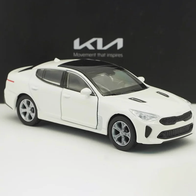 White and Red Kia Stinger Diecast Model 1/38 2 White and Red Kia Stinger Diecast Model 1/38 - Image 2