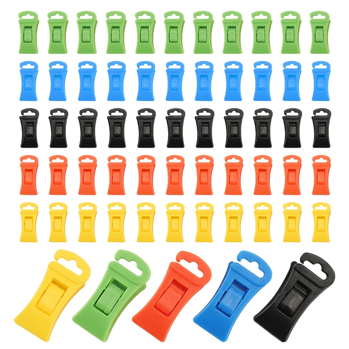 60 Colorful Sock Clips for Laundry Organization 4 60 Colorful Sock Clips for Laundry Organization - Image 4