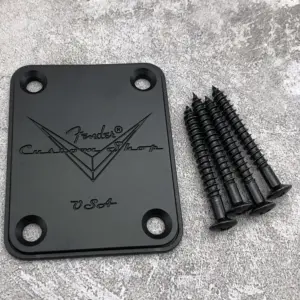 Fender Custom Shop Silver Neck Plate 9 S3ef65f2cbc584d54a92af08f7d1643d2j 2