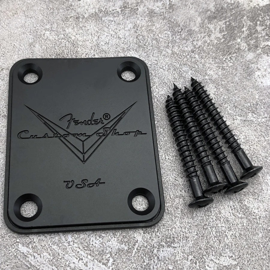 Fender Custom Shop Silver Neck Plate 3 Fender Custom Shop Silver Neck Plate - Image 3
