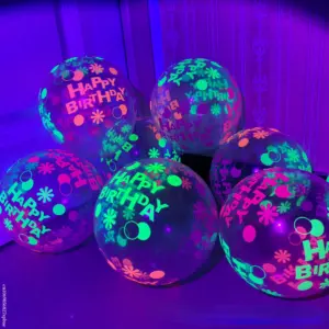 Vibrant Neon Glow Latex Balloons Set of 10 28 S3f0a11124b2244e9bdd5d44259071da8A