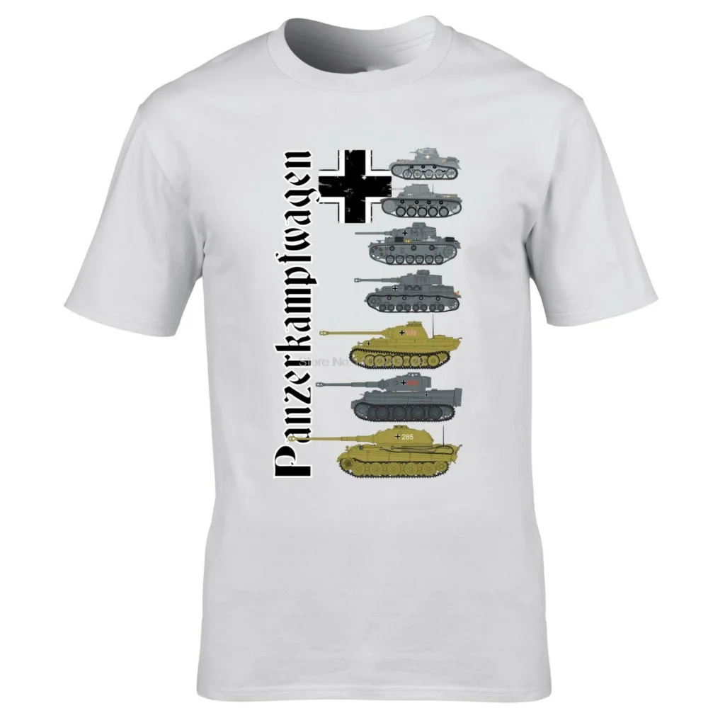 Men’s WW2 German Tank Graphic Oversized T-Shirt 9 Men’s WW2 German Tank Graphic Oversized T-Shirt - Image 9