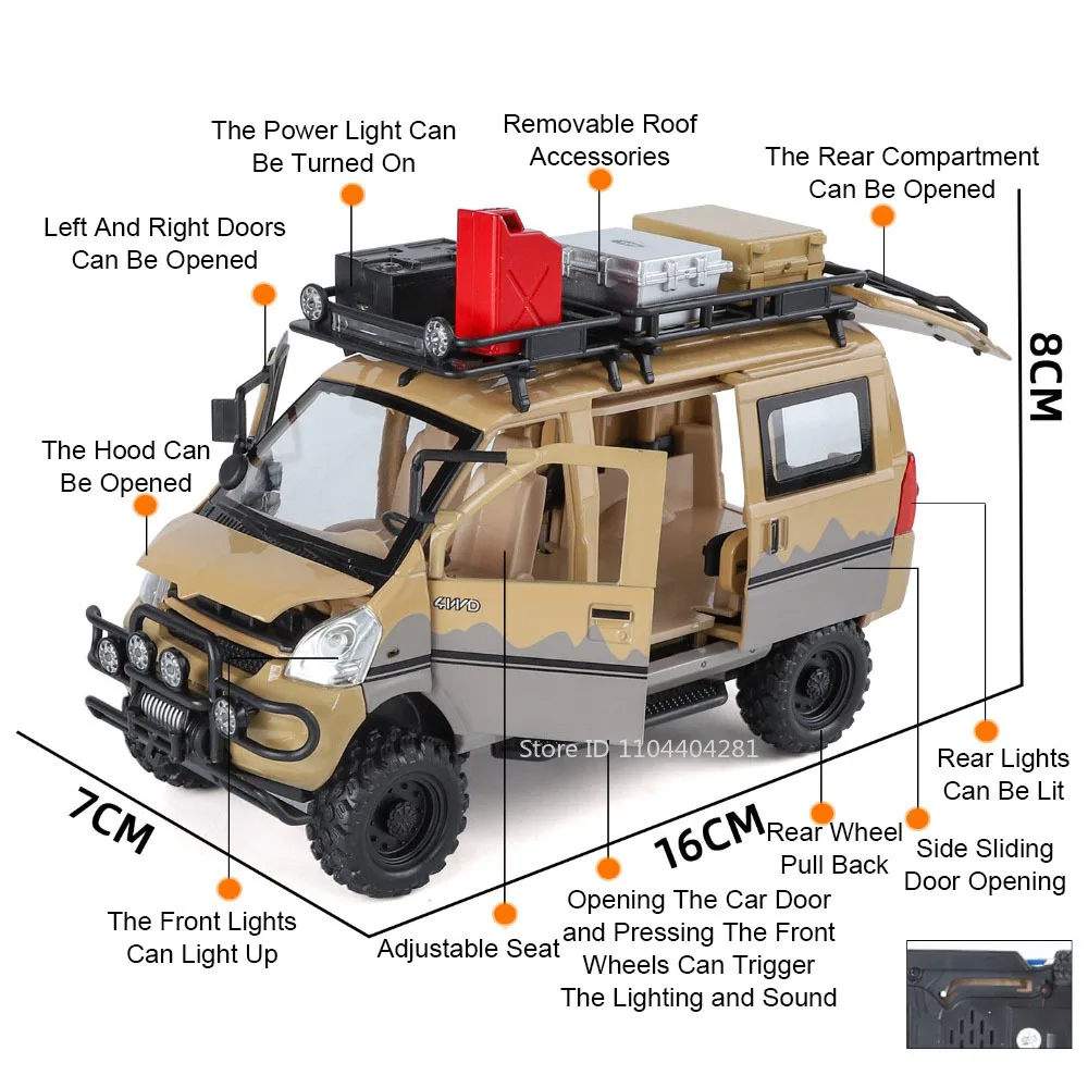 1:24 Scale Off-Road Vehicle Model in Alloy 2 1:24 Scale Off-Road Vehicle Model in Alloy - Image 2