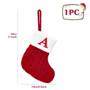 Festive Christmas Stocking with Letter Decor 43 S407cc25d82b74f6784aceb29602ca82e9 1
