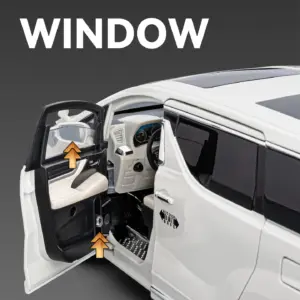 White Vellfire MPV Collectible Model in 1:18 Scale 10 S4081b96d32a540d49fe8628db66be1cdv