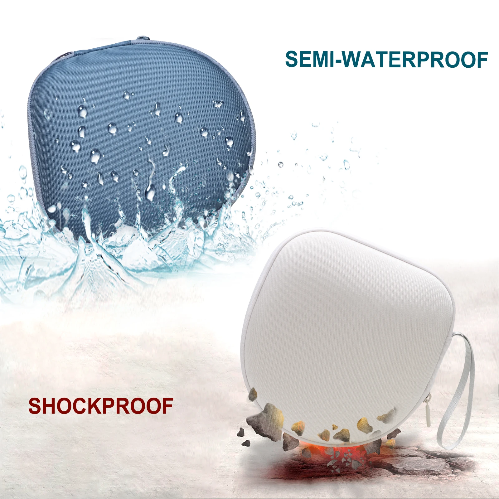 White EVA Protective Case for Sony WH-CH720N 5 White EVA Protective Case for Sony WH-CH720N - Image 5