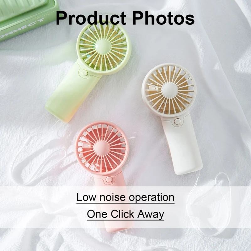 Handheld Mini Fan in Pastel Colors 2 Handheld Mini Fan in Pastel Colors - Image 2