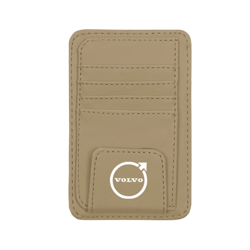 Leather Sun Visor Organizer Clip 10.5x6.5cm 7 Leather Sun Visor Organizer Clip 10.5x6.5cm - Image 7