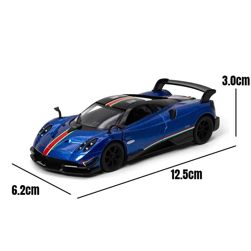 Pagani Huayra BC Super Sport Diecast Model in Blue 6 Pagani Huayra BC Super Sport Diecast Model in Blue - Image 6