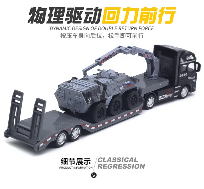 1:50 Scale Military Flatbed Transport Model 6 1:50 Scale Military Flatbed Transport Model - Image 6