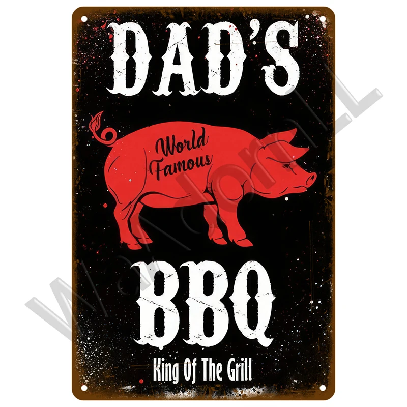 Retro BBQ Metal Sign for Outdoor Decor 20 Retro BBQ Metal Sign for Outdoor Decor - Image 20