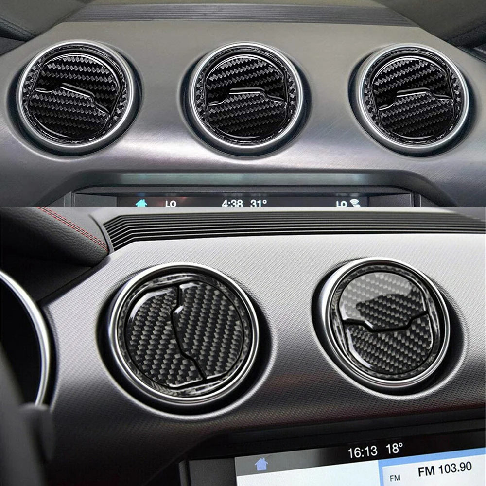 Ford Mustang 2015-2020 Carbon Fiber Interior Trim Set 6 Ford Mustang 2015-2020 Carbon Fiber Interior Trim Set - Image 6