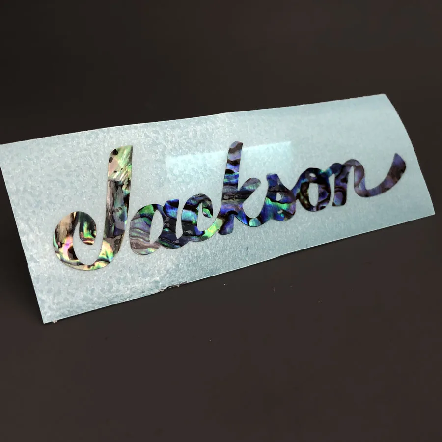 Abalone Guitar Decal with Rainbow Iridescence 1 Abalone Guitar Decal with Rainbow Iridescence