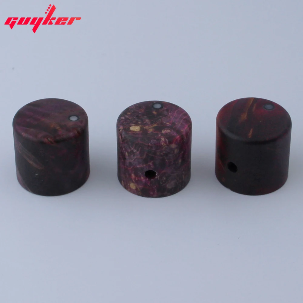 Set of 3 Natural Wood Guitar Knobs 2 Set of 3 Natural Wood Guitar Knobs - Image 2