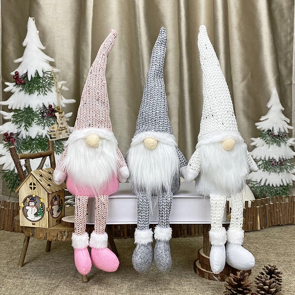 Faceless Santa Christmas Decor Dolls 20x16x8 cm 2 Faceless Santa Christmas Decor Dolls 20x16x8 cm - Image 2