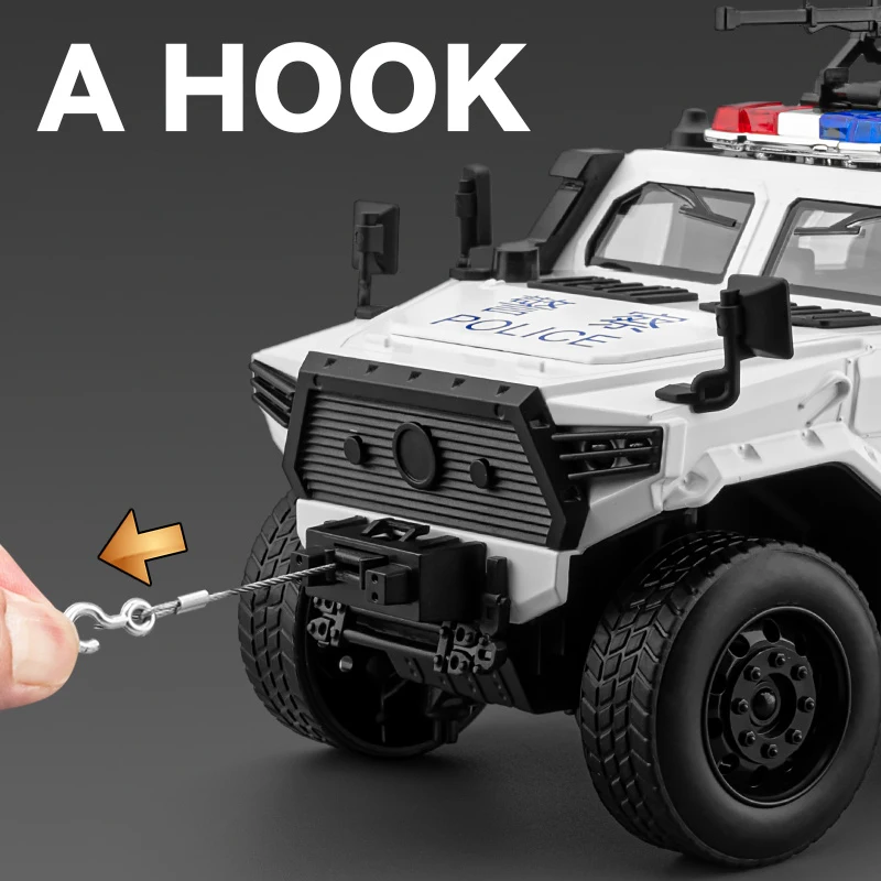 1:20 Scale Police SWAT Off-Road Diecast Vehicle 5 1:20 Scale Police SWAT Off-Road Diecast Vehicle - Image 5
