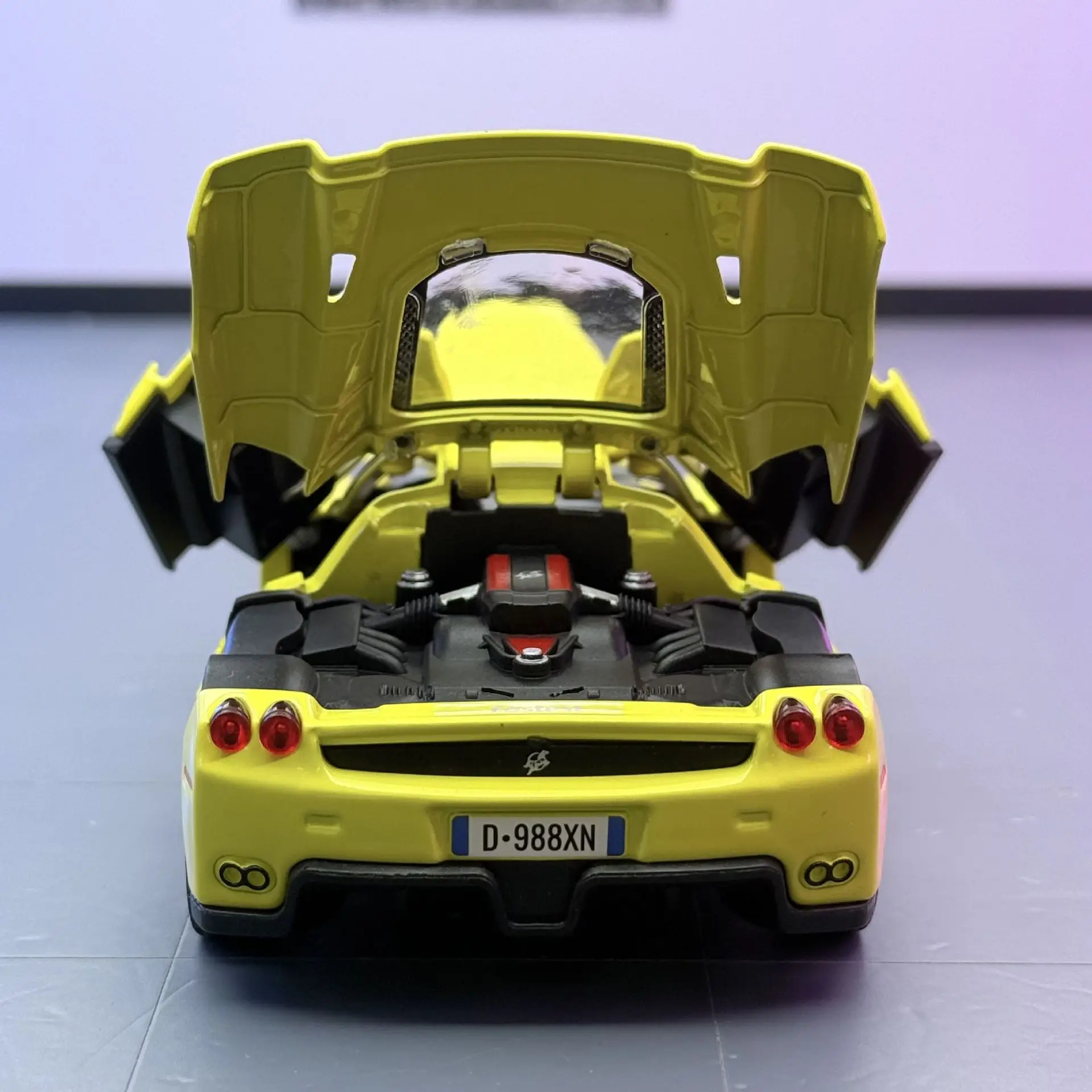 Yellow Alloy 1:32 Scale Sports Car Model 4 Yellow Alloy 1:32 Scale Sports Car Model - Image 4