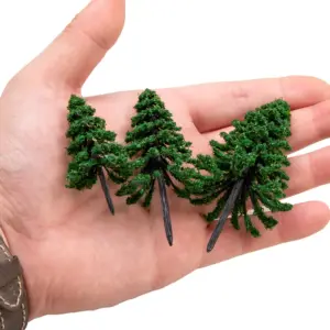 Handcrafted Miniature Pine Tree Set for Dioramas 12 S44daf7d271c14386894649862c196102P