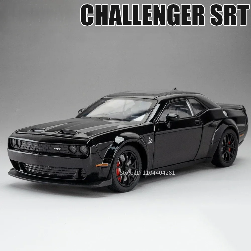 1:24 Scale Diecast Challenger SRT Hellcat & Police Car 7 1:24 Scale Diecast Challenger SRT Hellcat & Police Car - Image 7