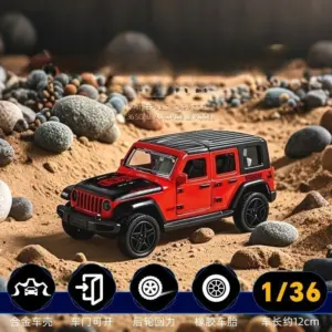 1:36 Scale Rugged Off-Road Jeep Diecast Model 6 S45ec27a1c02640369778de0bae6a36f1y