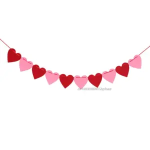 Valentine’s Heart Banner Garland for Celebrations 17 S45ecc2e128034d98a2c52d08414ed82bw